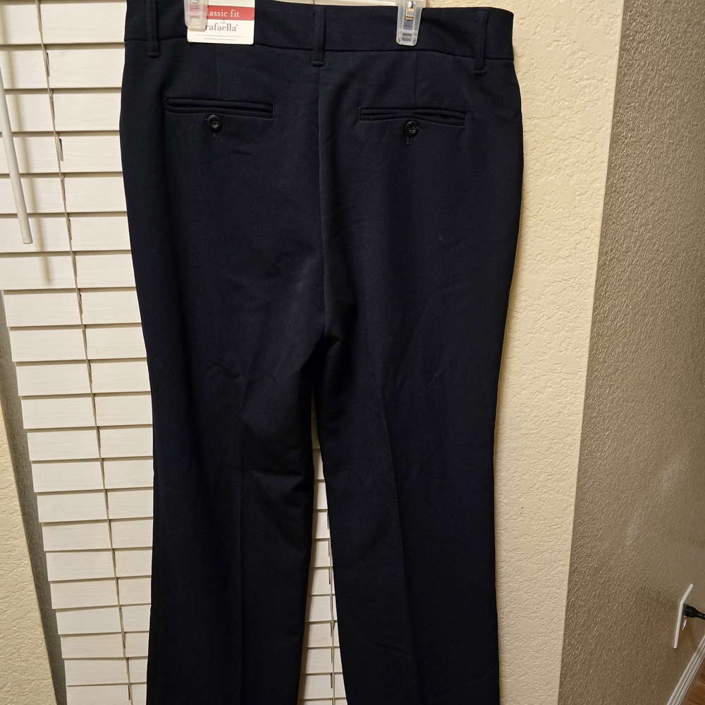 Rafaella Black Straight-Leg Pantsuit for Formal Occasions